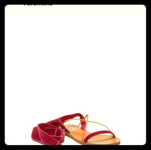 Valentino garavani  Ankle tie Rubino  sandal